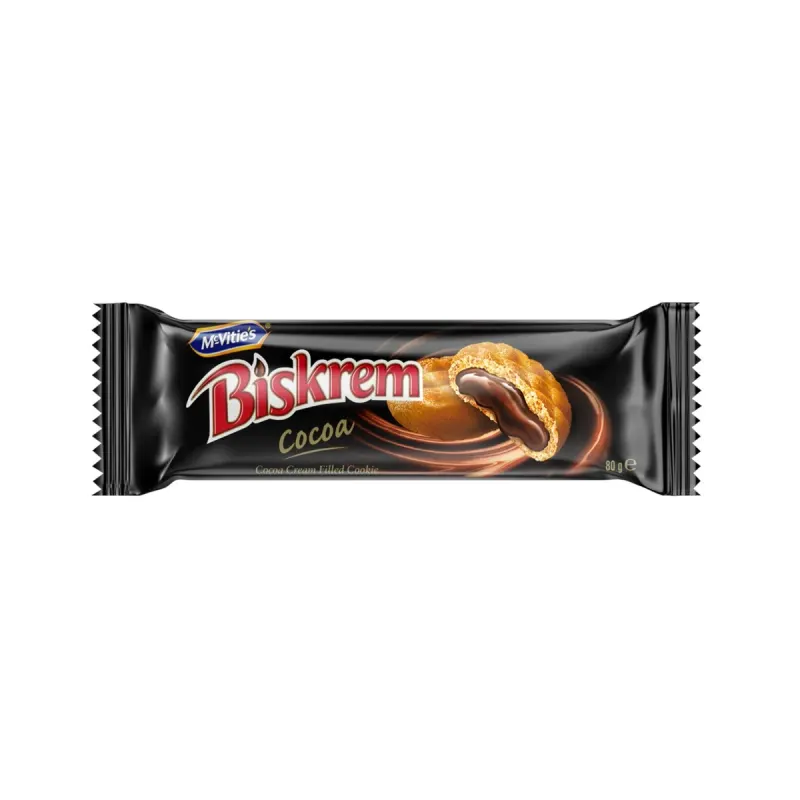 BISKREM Biscuiti cu Crema de Cacao 4 x 80 g