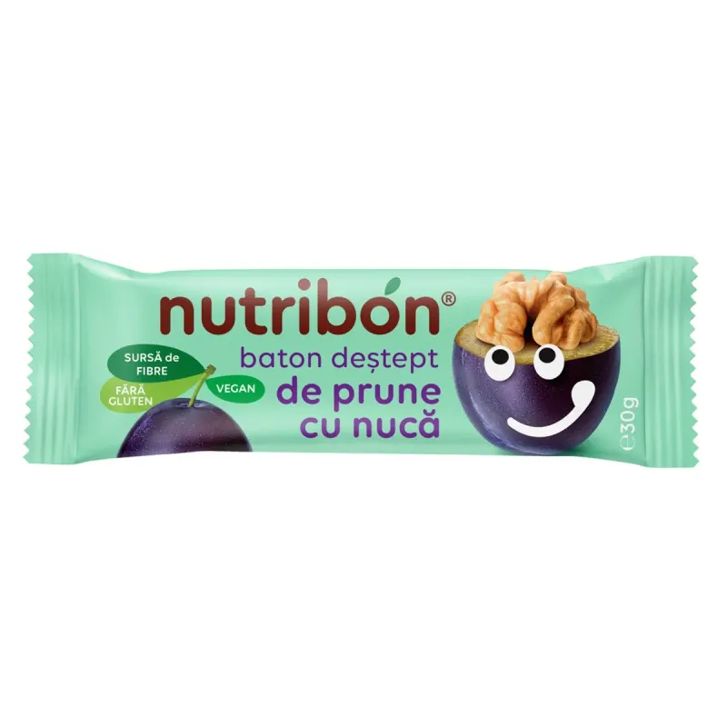 nutribon Baton Prune si Nuca 30 g