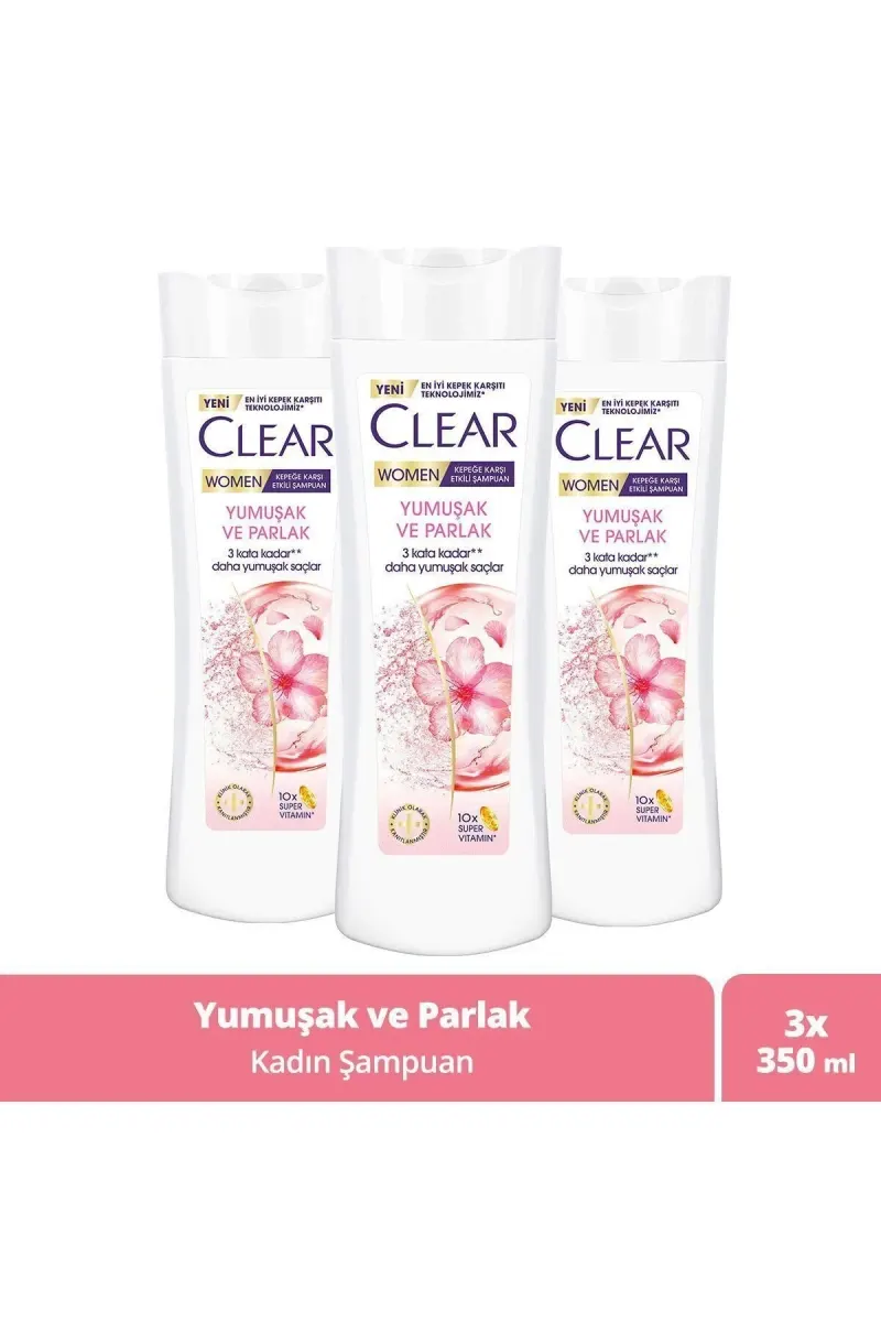 Soft and Shiny Women's Shampoo - Effective Against Dandruff, 350 ml