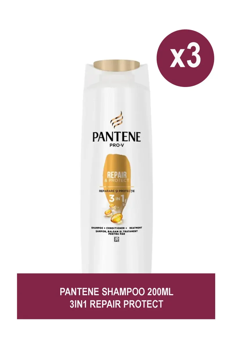 SET OF 3 PIECES 3in1 Shampoo Repair and Protect 200ml