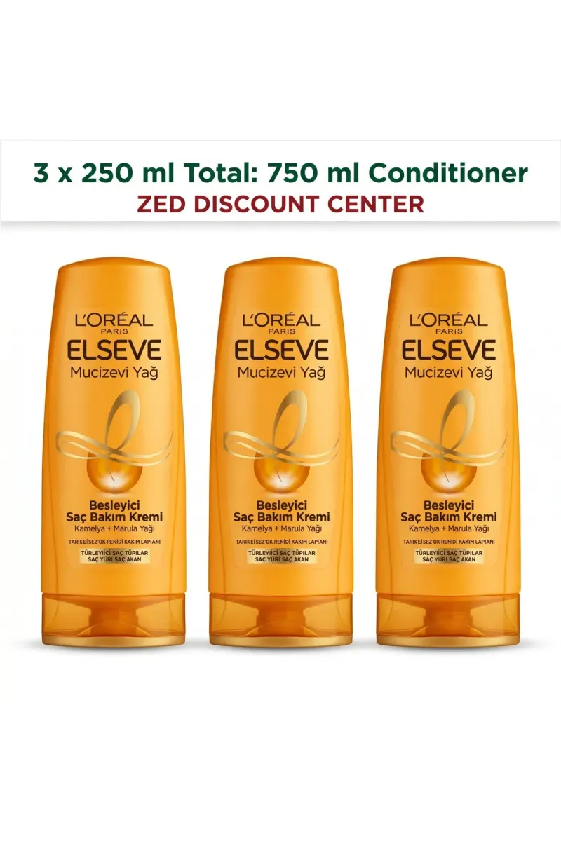 Nourishing Hair Conditioner 3x 250ml.