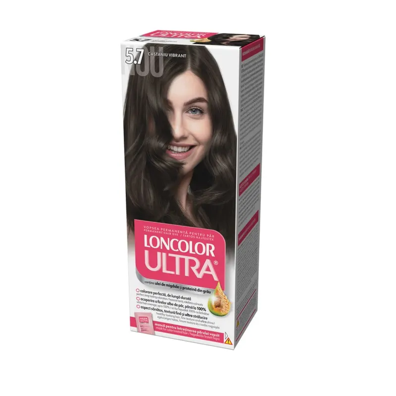LONCOLOR Ultra Vopsea de Par Nuanta 5.70 Duo Rosu Pasional 2 x 100 ml