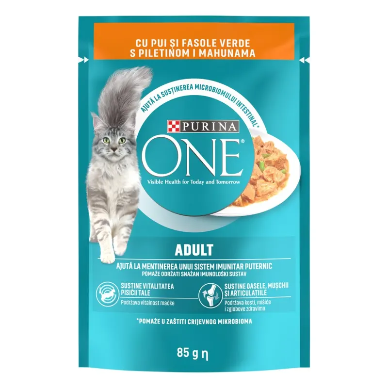 PURINA ONE Hrana Umeda pentru Pisici cu Pui si Fasole 85 g